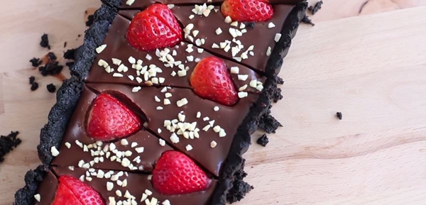 chocolate strawberry tart1