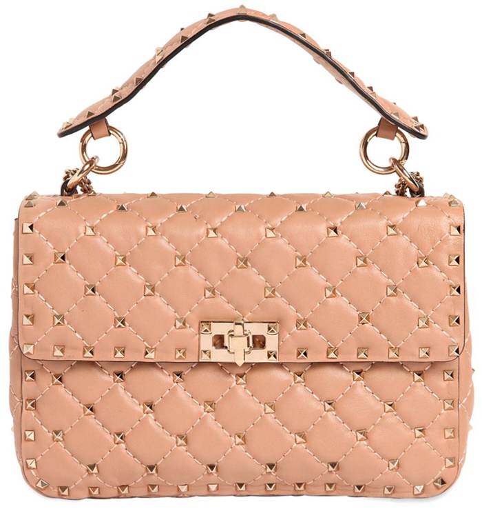 Valentino-Medium-Rockstud-Spike-Quilted-Bag-Beige-3