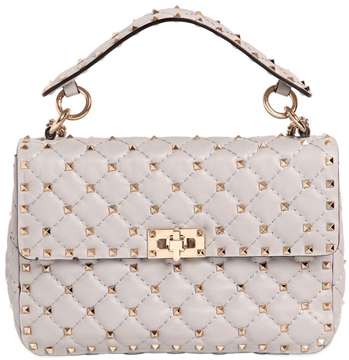 Valentino-Medium-Rockstud-Spike-Quilted-Bag-Beige