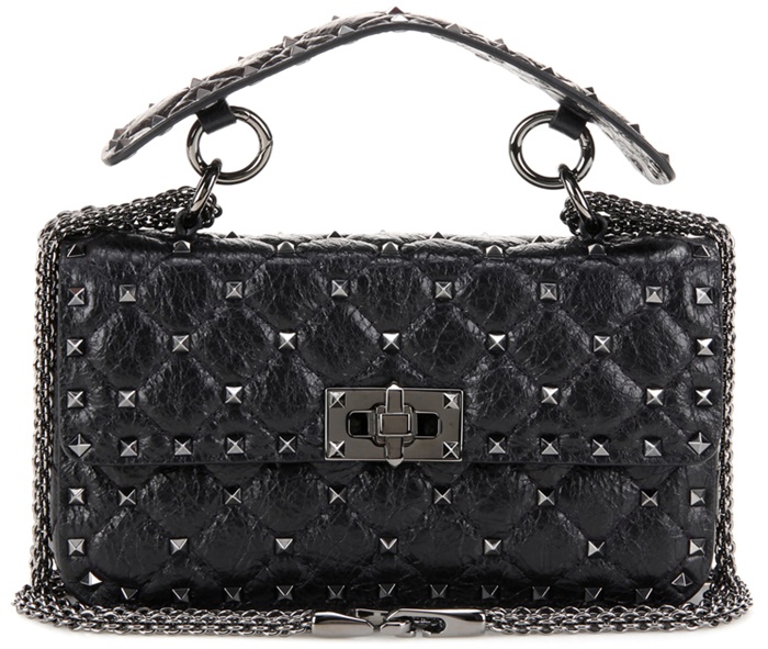 Valentino-Small-Rockstud-Spike-Quilted-Bag-black