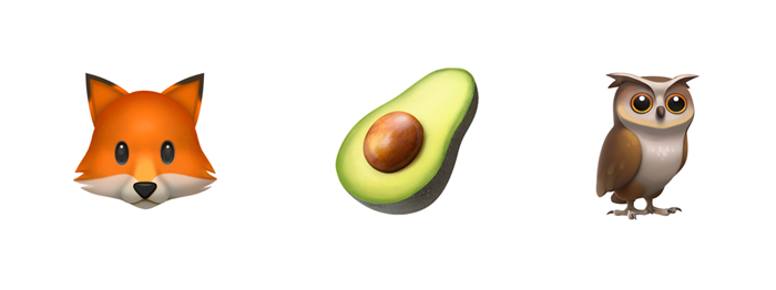 ios10-avocado-fox-owl-emojipedia