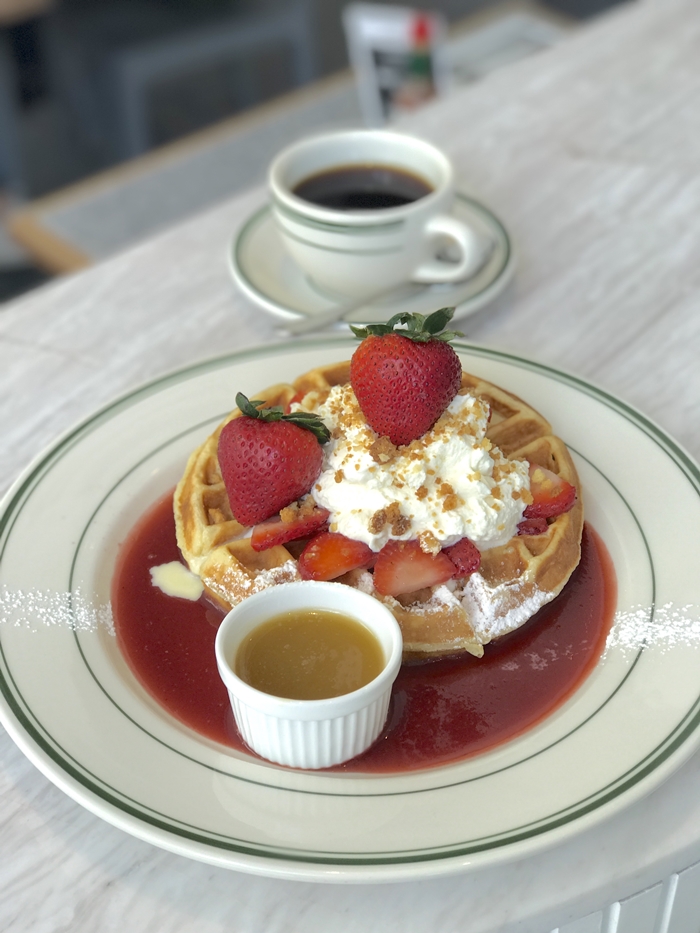 Strawberry Shotcake Waffles