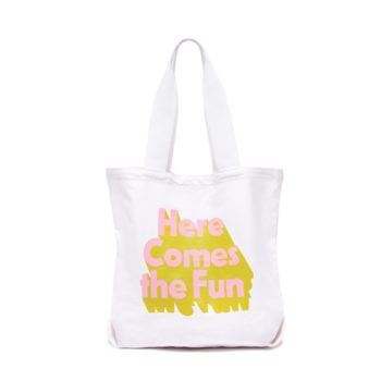 bando-il-big canvas tote-here comes the fun-white-02 (Custom)