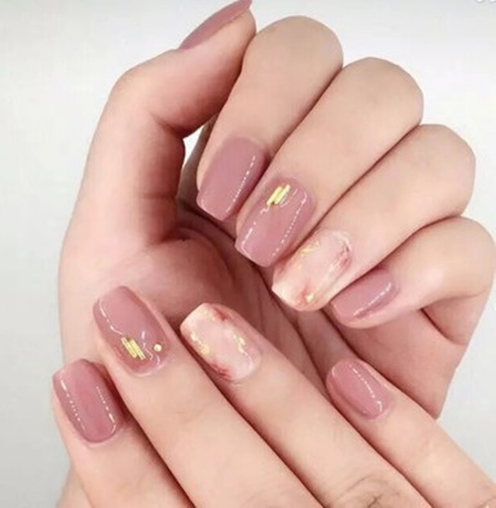 pink nude nail arts (6)