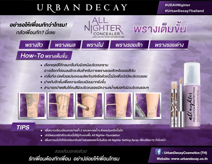 3. พรางเต็มขั้น URBAN DECAY - All Nighter Concealer