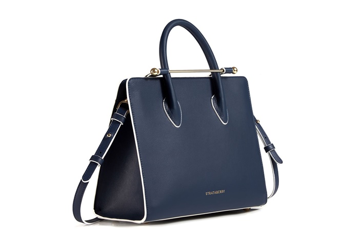 The-Strathberry-Midi-Tote_Navy-White-Edge_hero