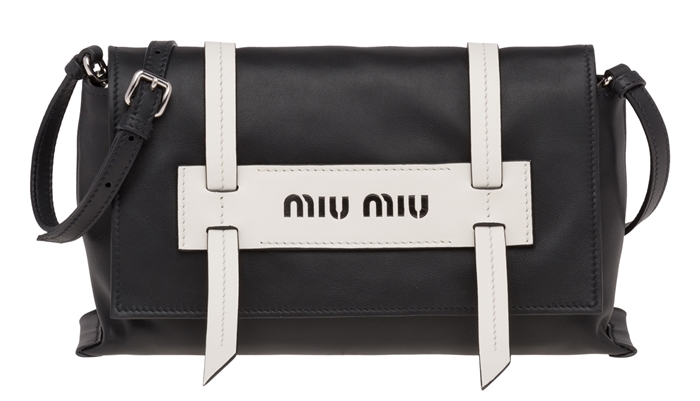 Miu Miu Grace Lux Leather Shoulder Bag JEAB