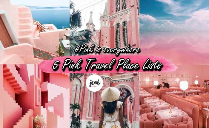 pink travel place