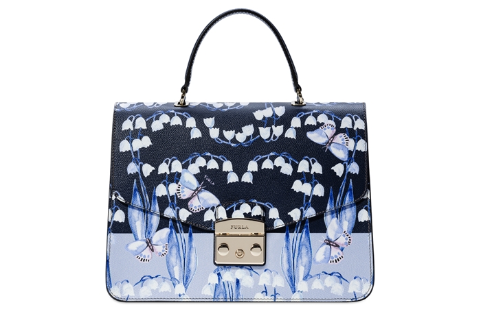 962760_BOO9_METROPOLIS M TOP HANDLE_CAMPANELLE PRINT - TEXTURED CALF LEATHER_BLUE+FIORDALISO _8B