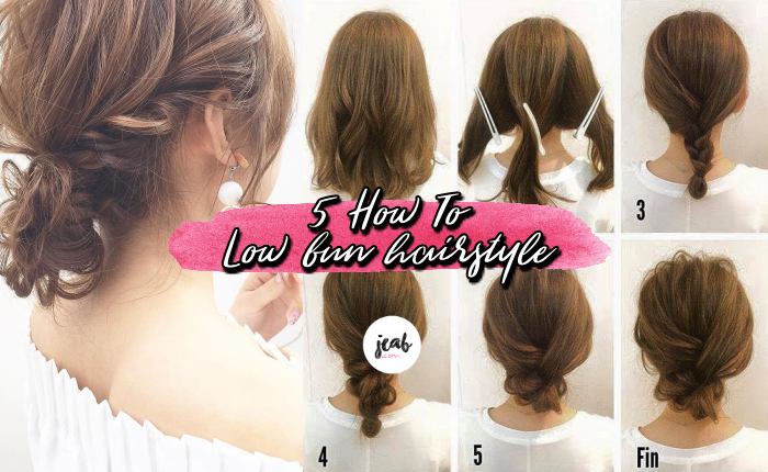 howto low bun hairstyle page (1)