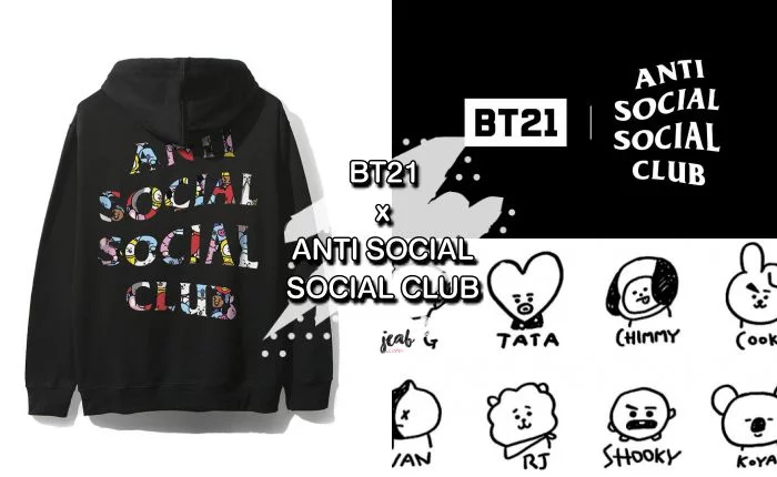 BT21 X ANTI SOCIAL SOCIAL CLUB