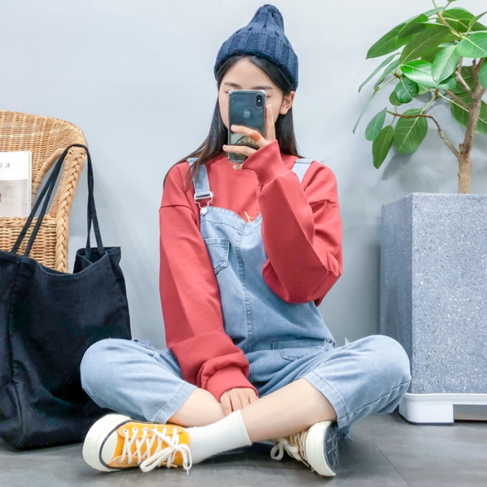 Korean Daily Fashion%0ACasual Selfie Look💙05