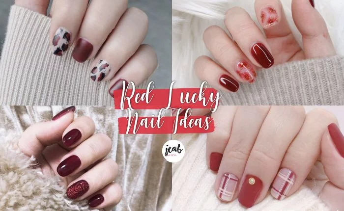 14 lucky red nail ideas