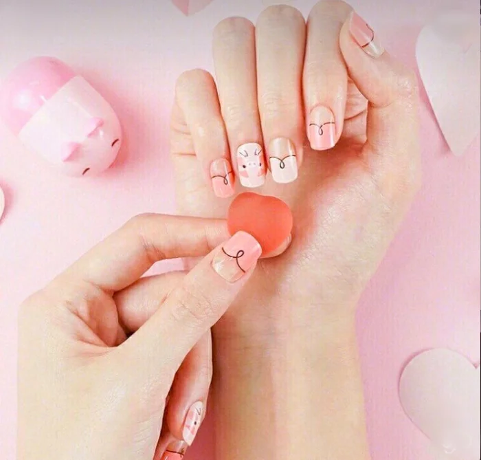 little pigs nail ideas06