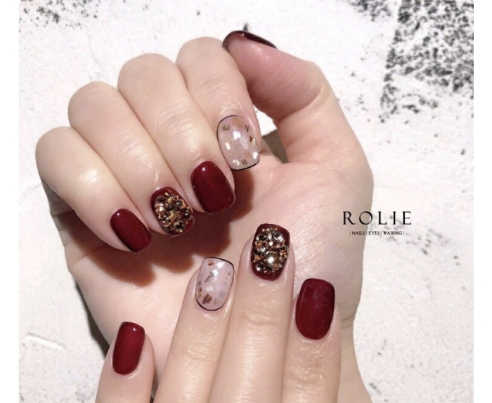 red lucky nail01