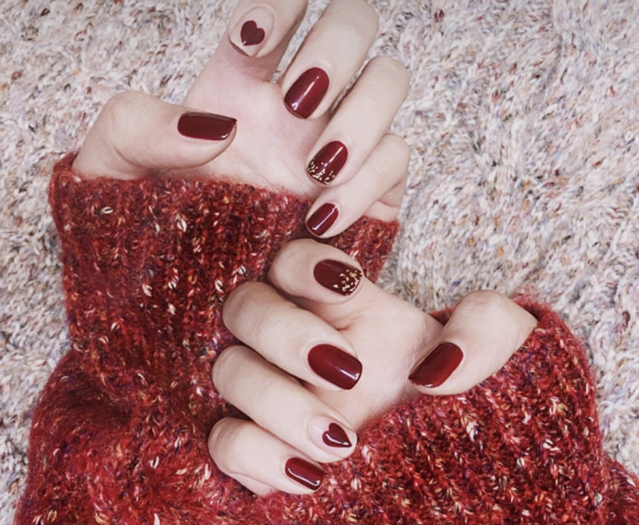 red lucky nail04