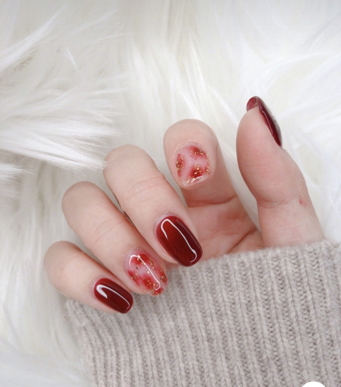 red lucky nail10