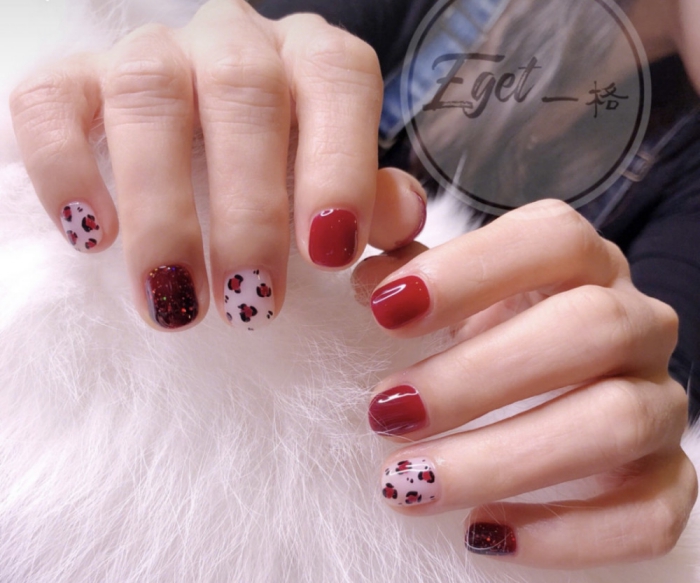 red lucky nail13