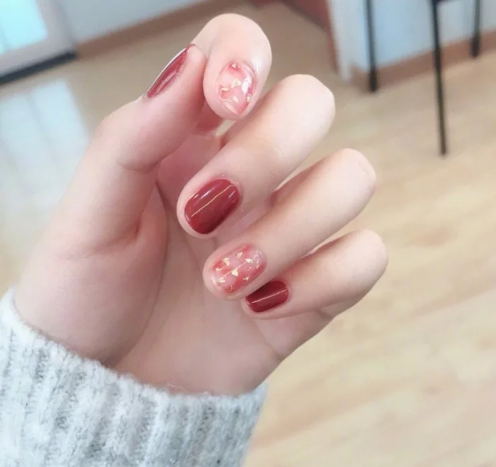 red tone nail for chinese new year (3)