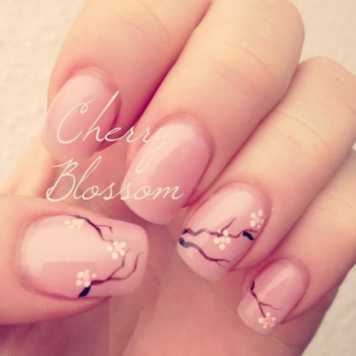 Cheery Blossom Nail Art Ideas (4)