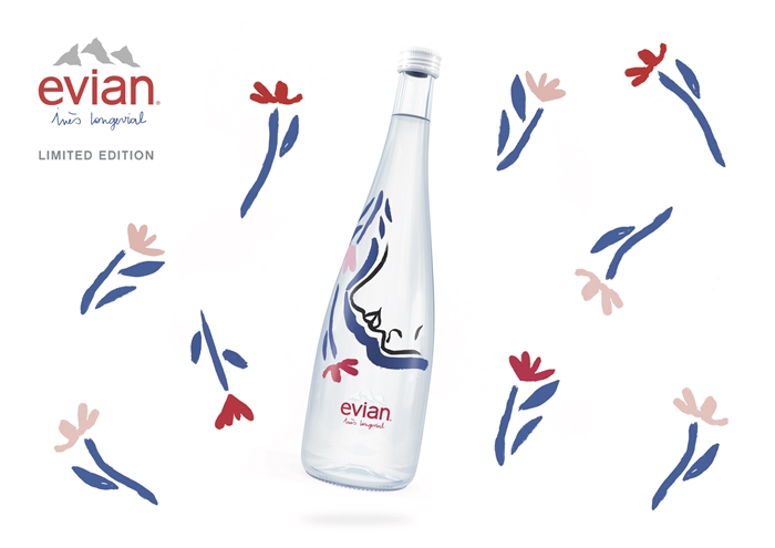 evian_Glass Bottle