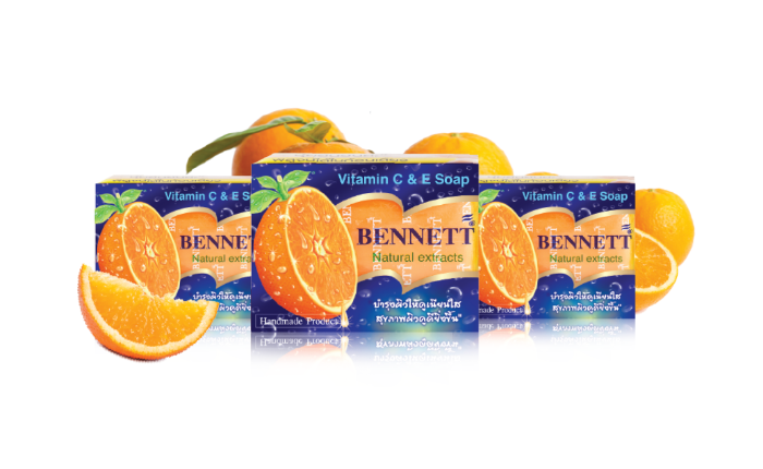 เป็นสิวที่หลังใช้อะไรดี-สบู่ Bennett Vitamin C & E 