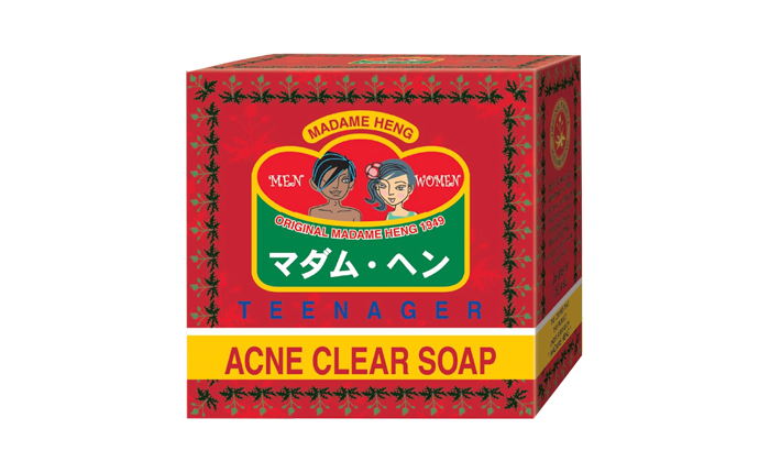 เป็นสิวที่หลังใช้อะไรดี-สบู่มาดามเฮง Acne Clear Soap